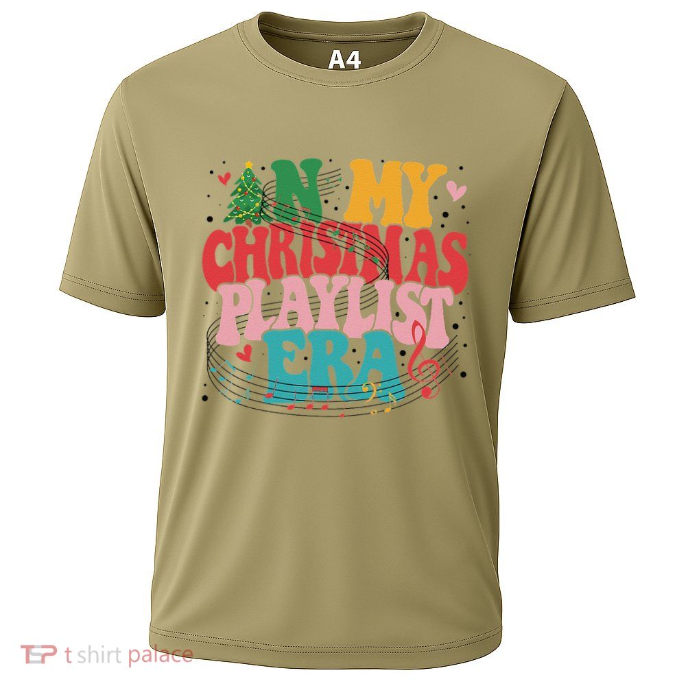In My Christmas Playlist Era Funny Xmas Music Lover Performance Shirt