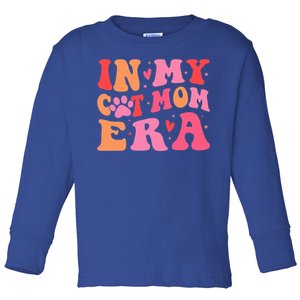 In My Cat Mom Era Cute Cat Mom  Toddler Long Sleeve Shirt