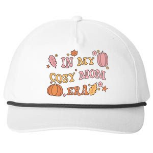 In My Cozy Mom Era Fall Cozy Vibes Gift Snapback Five-Panel Rope Hat