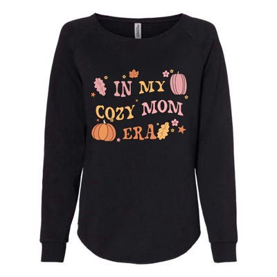 In My Cozy Mom Era Fall Cozy Vibes Gift Womens California Wash Sweatshirt