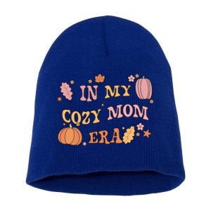 In My Cozy Mom Era Fall Cozy Vibes Gift Short Acrylic Beanie