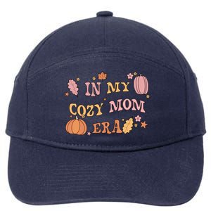 In My Cozy Mom Era Fall Cozy Vibes Gift 7-Panel Snapback Hat