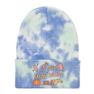 In My Cozy Mom Era Fall Cozy Vibes Gift Tie Dye 12in Knit Beanie