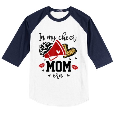 In My Cheer Mom Era Cheerleading Football Mom Women Life Baseball Sleeve Shirt