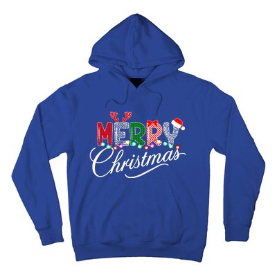 Ideas Merry Christmas | Plaid Graphic Christmas Letter Hoodie