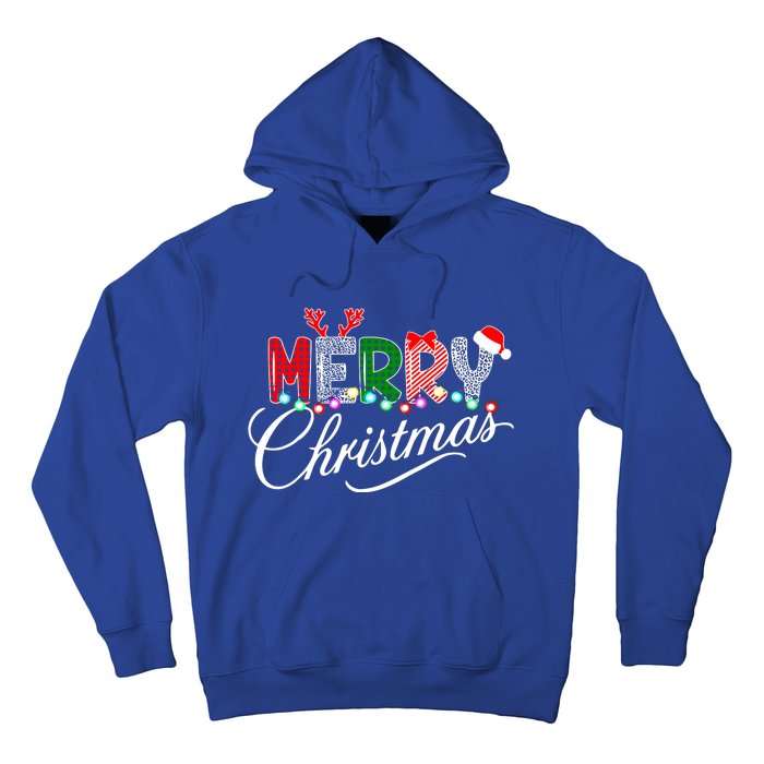 Ideas Merry Christmas | Plaid Graphic Christmas Letter Hoodie