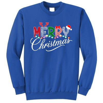 Ideas Merry Christmas | Plaid Graphic Christmas Letter Sweatshirt