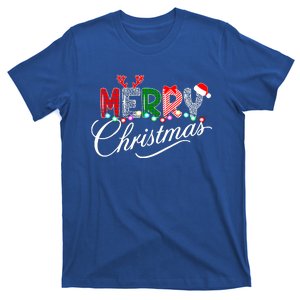 Ideas Merry Christmas | Plaid Graphic Christmas Letter T-Shirt