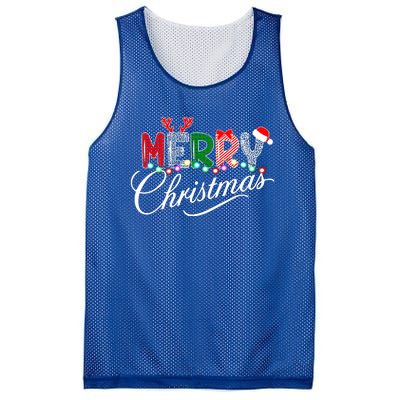 Ideas Merry Christmas | Plaid Graphic Christmas Letter Mesh Reversible Basketball Jersey Tank