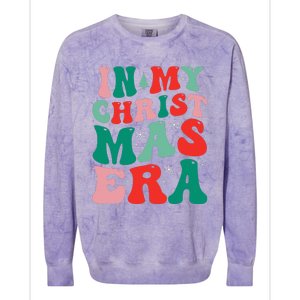 In My Christmas Era Groovy Xmas  Colorblast Crewneck Sweatshirt