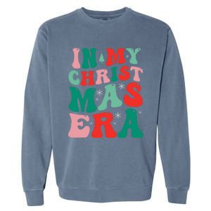 In My Christmas Era Groovy Xmas  Garment-Dyed Sweatshirt