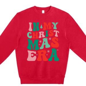 In My Christmas Era Groovy Xmas  Premium Crewneck Sweatshirt