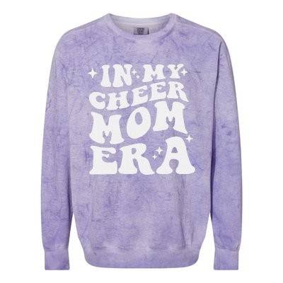 In My Cheer Mom Era Cheerleading Football Mom Game Day Gift Colorblast Crewneck Sweatshirt