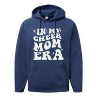 In My Cheer Mom Era Cheerleading Football Mom Game Day Gift Performance Fleece Hoodie