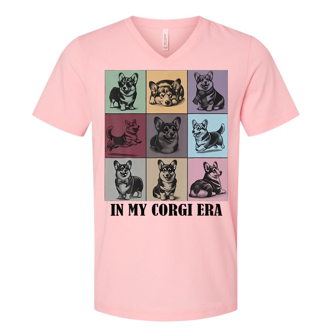 In My Corgi Era Funny Corgi Mom Dog Lover V-Neck T-Shirt