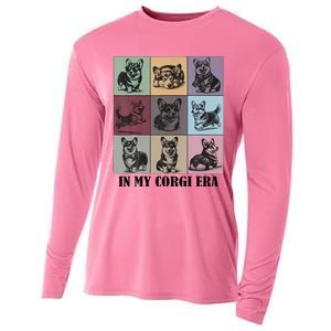 In My Corgi Era Funny Corgi Mom Dog Lover Cooling Performance Long Sleeve Crew