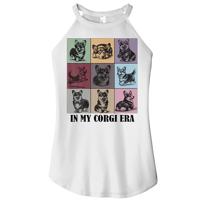 In My Corgi Era Funny Corgi Mom Dog Lover Women's Perfect Tri Rocker Tank