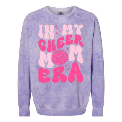 In My Cheer Mom Era Cheerleading Cheerleader Mom Funny Gift Colorblast Crewneck Sweatshirt