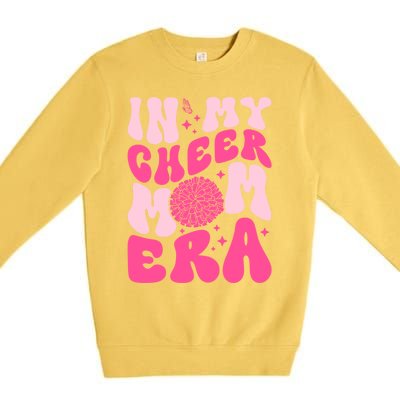 In My Cheer Mom Era Cheerleading Cheerleader Mom Funny Gift Premium Crewneck Sweatshirt