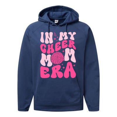 In My Cheer Mom Era Cheerleading Cheerleader Mom Funny Gift Performance Fleece Hoodie