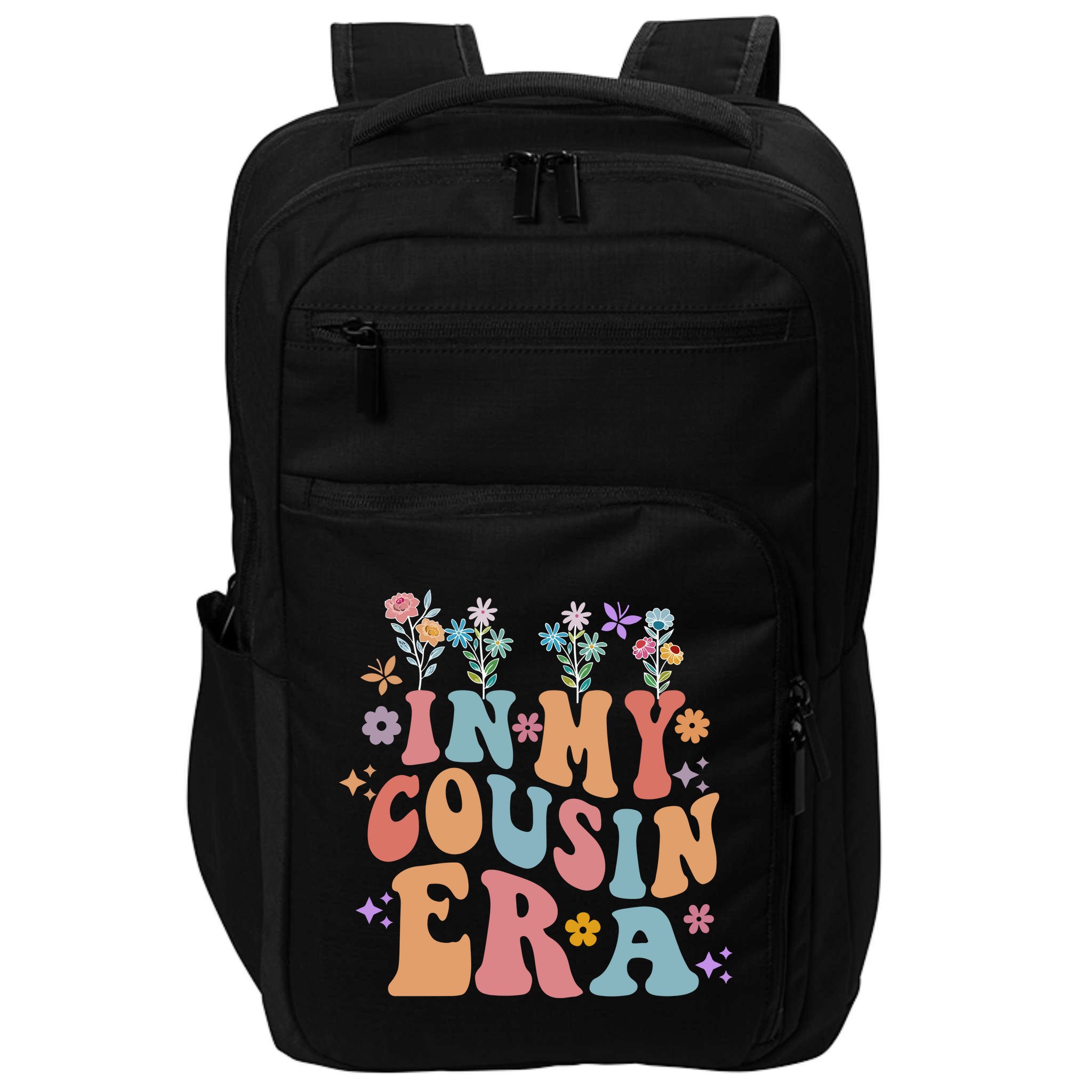 In My Cousin Era Floral Family Matching Impact Tech Backpack
