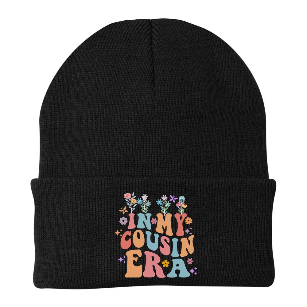 In My Cousin Era Floral Family Matching Beanie