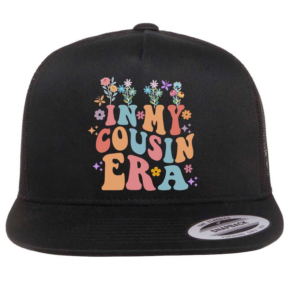 In My Cousin Era Floral Family Matching Flat Bill Trucker Hat