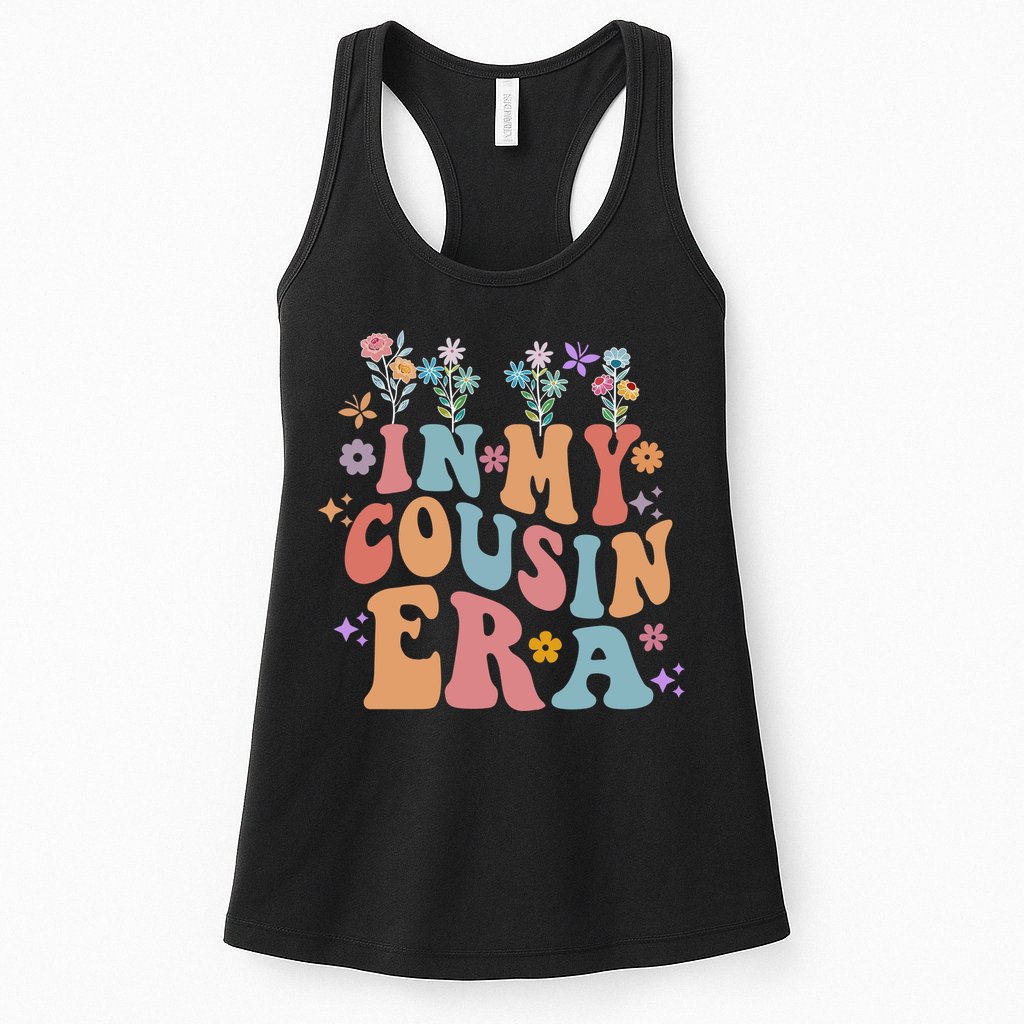In My Cousin Era Floral Family Matching Womens Tank Top