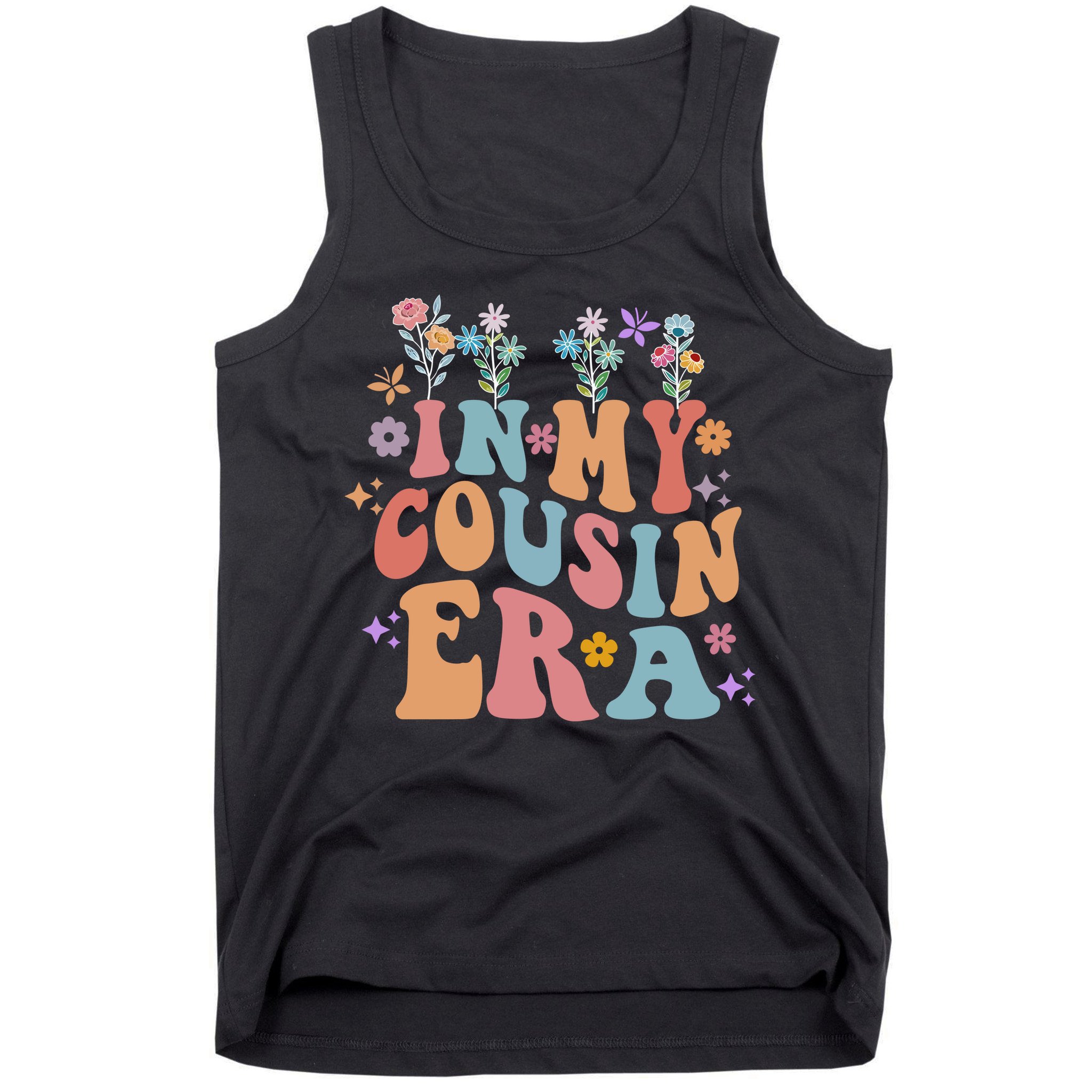 In My Cousin Era Floral Family Matching Tank Top