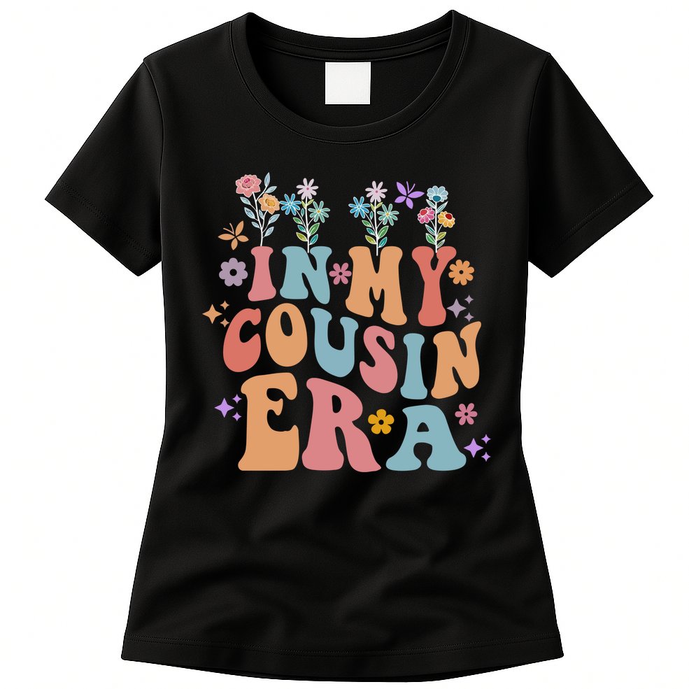 In My Cousin Era Floral Family Matching Womens T-Shirt