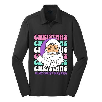 In My Christmas Era Print Gift Silk Touch Performance Long Sleeve Polo