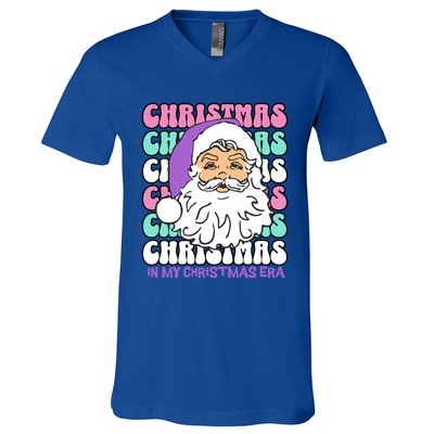 In My Christmas Era Print Gift V-Neck T-Shirt