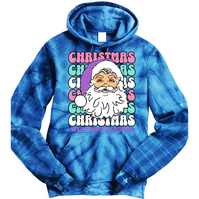 In My Christmas Era Print Gift Tie Dye Hoodie