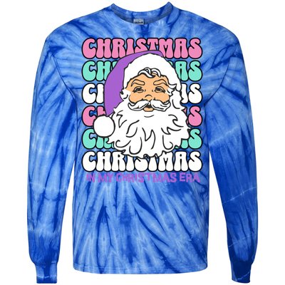 In My Christmas Era Print Gift Tie-Dye Long Sleeve Shirt