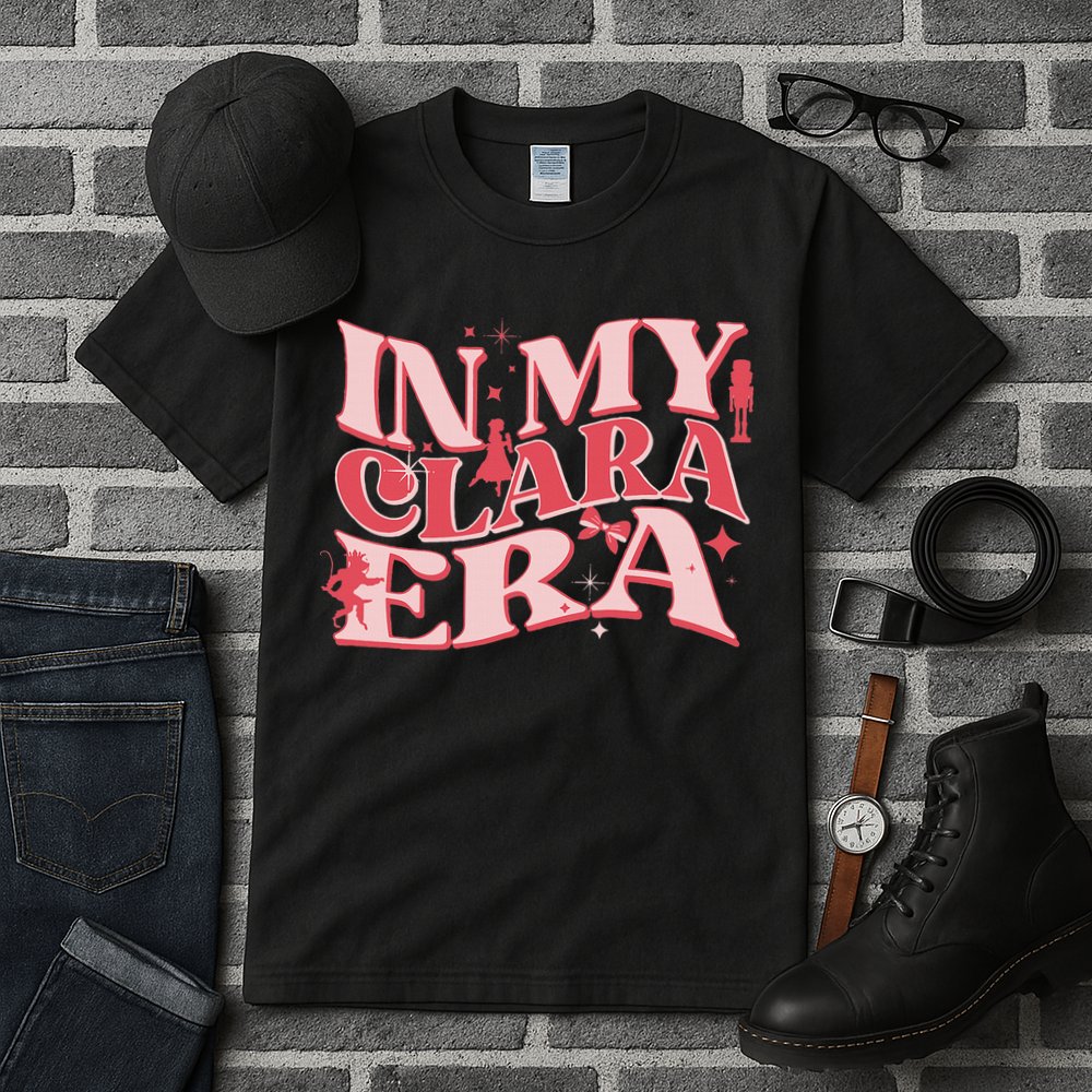 In My Clara Era Nutcracker Ballet Sugar Plum Fairy Groovy Tall T-Shirt