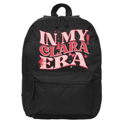 In My Clara Era Nutcracker Ballet Sugar Plum Fairy Groovy 16 in Basic Backpack