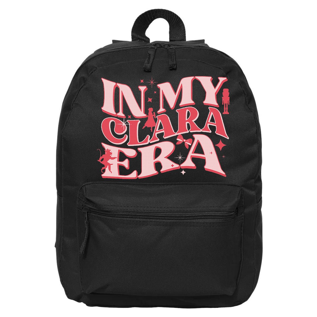 In My Clara Era Nutcracker Ballet Sugar Plum Fairy Groovy 16 in Basic Backpack