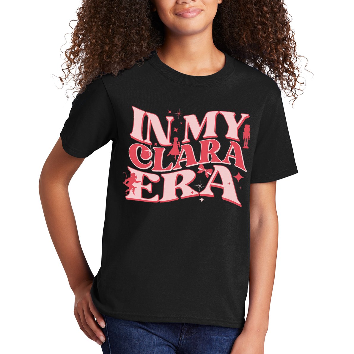 In My Clara Era Nutcracker Ballet Sugar Plum Fairy Groovy Kids T-Shirt
