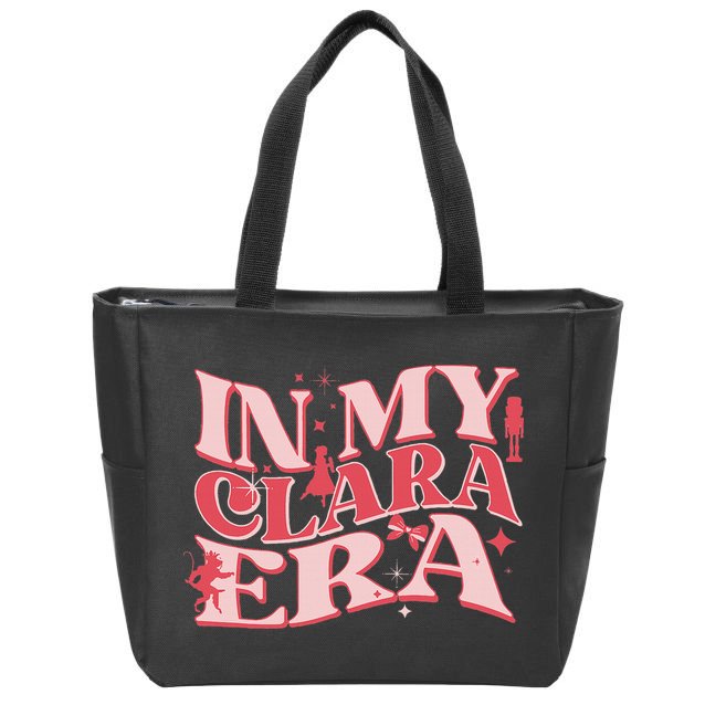 In My Clara Era Nutcracker Ballet Sugar Plum Fairy Groovy Zip Tote Bag