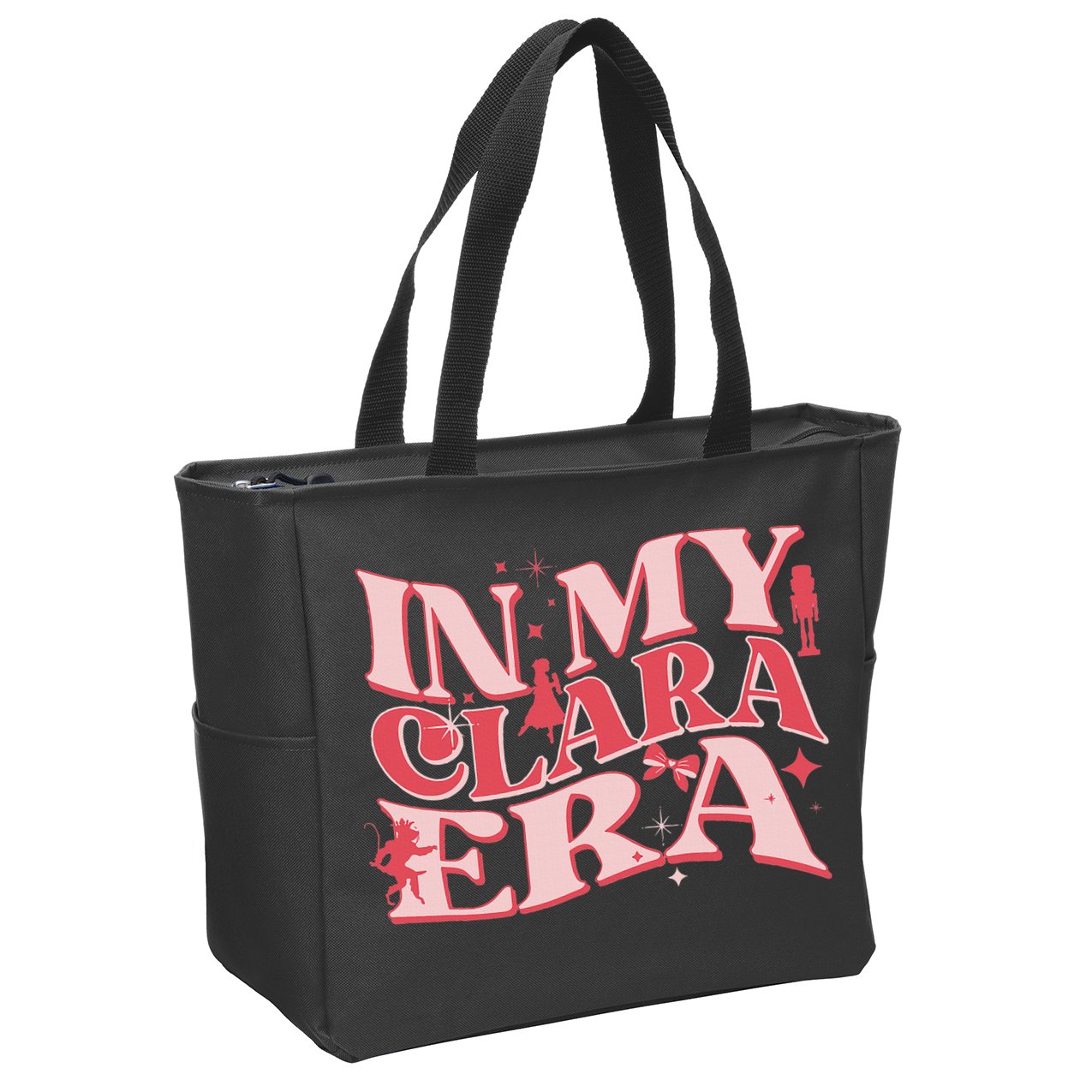 In My Clara Era Nutcracker Ballet Sugar Plum Fairy Groovy Zip Tote Bag