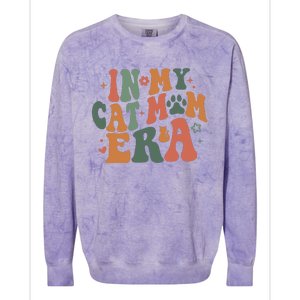 In My Cat Mom Era Cat Mom Era Colorblast Crewneck Sweatshirt