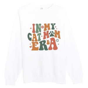 In My Cat Mom Era Cat Mom Era Premium Crewneck Sweatshirt