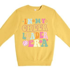 In My Cheer Coach Era Funny Retro Cheerleader Cheerleading Premium Crewneck Sweatshirt