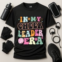 In My Cheer Coach Era Funny Retro Cheerleader Cheerleading Cooling Performance Crew T-Shirt