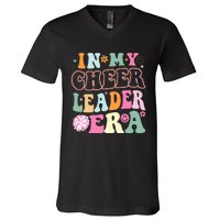 In My Cheer Coach Era Funny Retro Cheerleader Cheerleading V-Neck T-Shirt