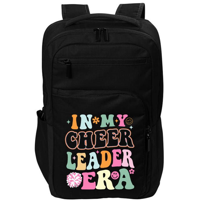 In My Cheer Coach Era Funny Retro Cheerleader Cheerleading Impact Tech Backpack