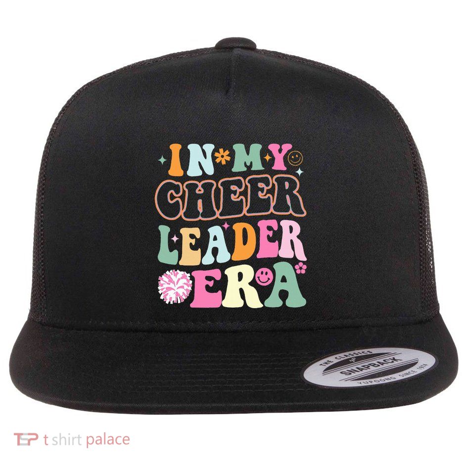 In My Cheer Coach Era Funny Retro Cheerleader Cheerleading Flatbill Hat