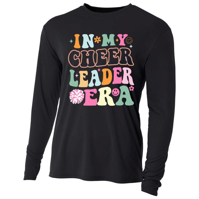 In My Cheer Coach Era Funny Retro Cheerleader Cheerleading Cooling Performance Long Sleeve Crew