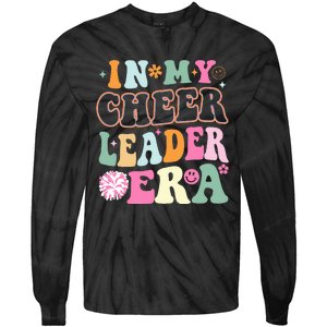 In My Cheer Coach Era Funny Retro Cheerleader Cheerleading Tie-Dye Long Sleeve Shirt