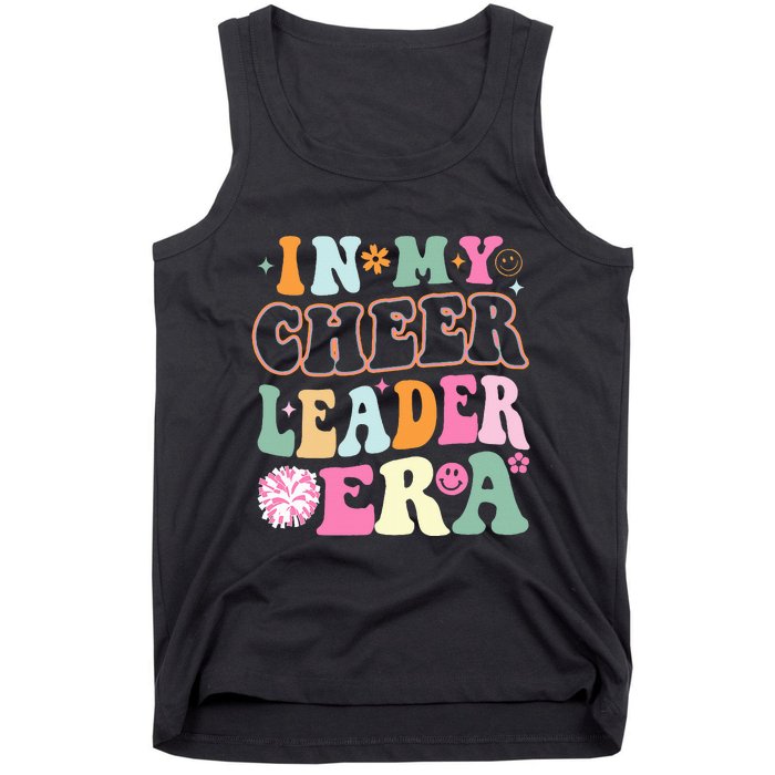 In My Cheer Coach Era Funny Retro Cheerleader Cheerleading Tank Top